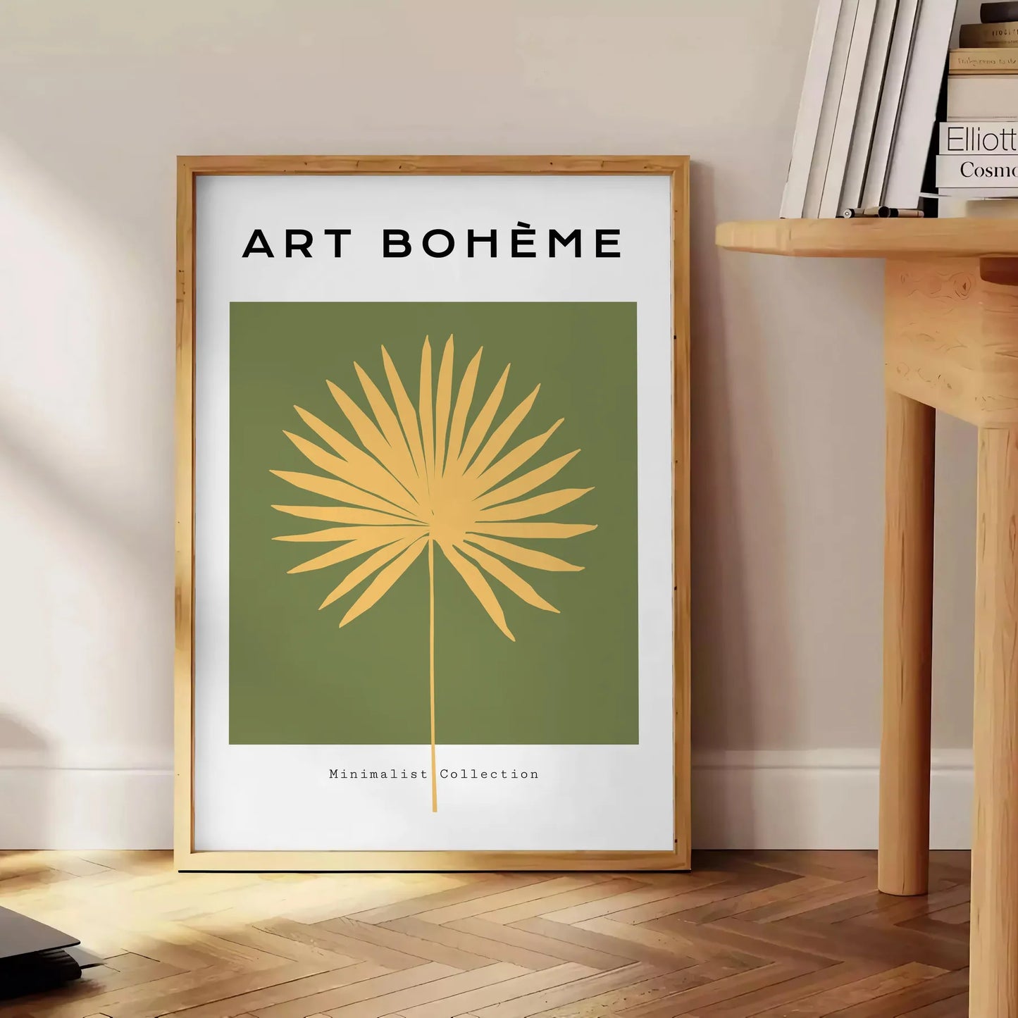 kitchen decor Boheme poster black blue hues unique wall art print artistic flair charm ideal gift lovers space taste elegance unframed formats
